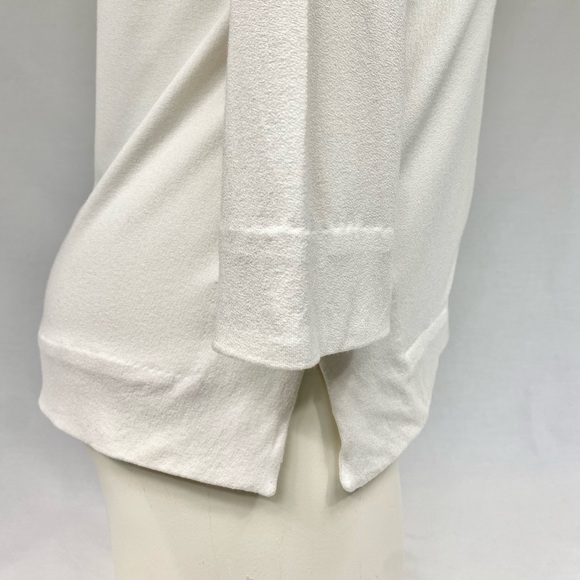 White Ann Taylor Twist-Front Top Size Small - Picture 6 of 8